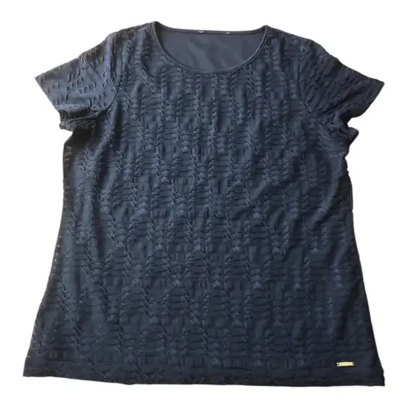 3PK Neutral Sleeveless Shell Tops Sz L Black Ivory Beige Workwear Basics EUC - Picture 8 of 16